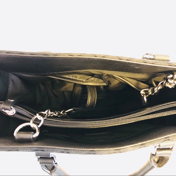 NINE WEST BLACK BLACK HARD TOTE BAG - Picture 5 of 5